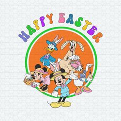 Happy Easter Mickey And Friends SVG