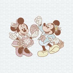 Mickey And Minnie Easter Eggs SVG