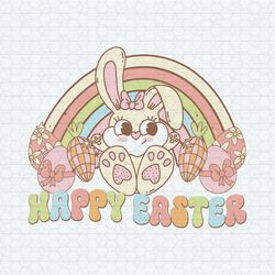 Happy Easter Bunny Rainbow SVG