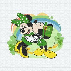 Mickey Minnie Irish Four Leaf Clover Patrick's Day PNG