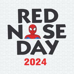 Spiderman Red Nose Day 2024 Fundraising Campaign SVG