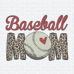 Leopard Baseball Mom Game Day PNG