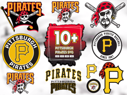 10 Files Pittsburgh Pirates Svg Bundle, Pirates Baseball Logo