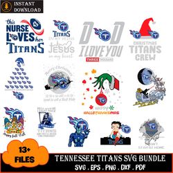 13 Designs Tennessee Titans Svg Bundle, Titans Logo Svg, Titans Helmet Svg