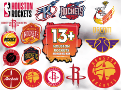 13 Files Houston Rockets Svg Bundle, Rockets Logo Svg, NBA Svg