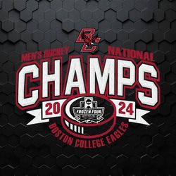 2024 Hockey National Champions Boston College Eagles SVG