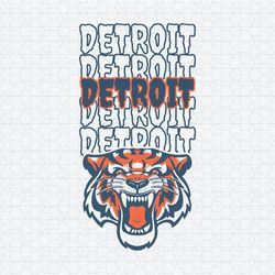Detroit Mascot Baseball Team SVG