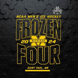 Michigan Wolverines Ncaa Mens Hockey Frozen Four SVG