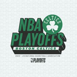 2024 NBA Playoffs Boston Celtics Basketball SVG
