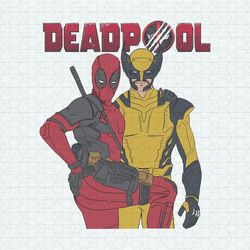 Funny Deadpool And Wolverine Superhero PNG