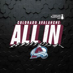 Colorado Avalanche All In Stanley Cup SVG