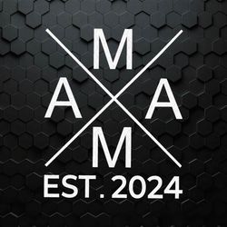Retro Mama Est 2024 Happy Mothers Day SVG