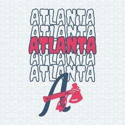 Atlanta Baseball Team Mlb Game Day SVG