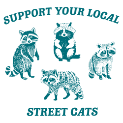 Support Your Local Street Cats SVG