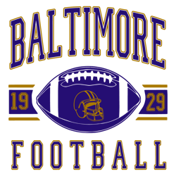 Vintage Baltimore Football 1919 SVG