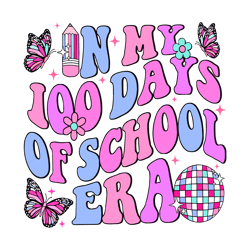 In My 100 Days Of School Era Disco Ball SVG