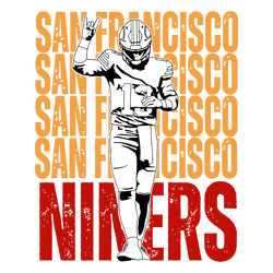 Nfl San Francisco Niners Player SVG