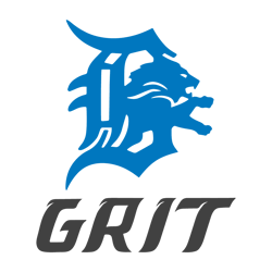 Retro Detroit Football Grit Logo SVG