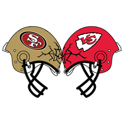 Chiefs Vs 49ers Helmet Smashing SVG