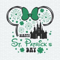 Happy St Patrick's DayMinnie Head Castle SVG