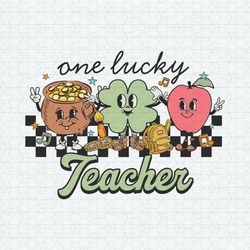 One Lucky Teacher Shamrock Patrikc's Day SVG