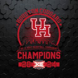 Houston Big 12 Mens Basketball Tournament Champions SVG
