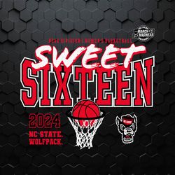 Nc State Wolfpack Sweet Sixteen Womens Basketball SVG