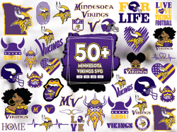 50 Files Minnesota Vikings Svg File, Vikings Logo Svg Png Bundle, Nfl Team Logo