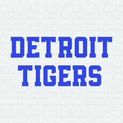Retro Baseball Detroit Tigers MLB Team SVG