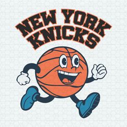 New York Knicks Basketball Running SVG