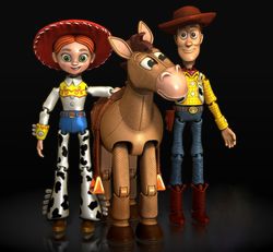 Toy Story Characters 3D printed hand painted custom figure, Woody Toy Story figure for fans, Jessie Toy Story Figure,