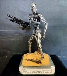 Terminator 2 T-800 hand painted custom figure, Terminator 2 T-800 figure for fans