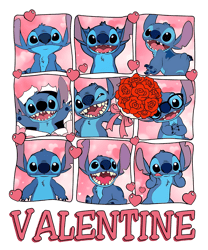 Disney Stitch Valentines Day PNG