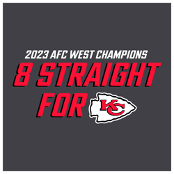 Afc West Champions 8 Straight For Kc SVG