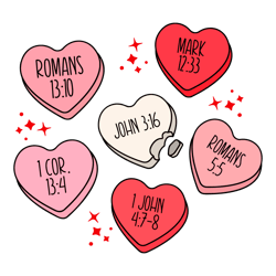 Christian Conversation Heart Valentines Day SVG