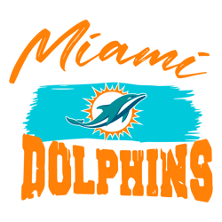 Retro Miami Dolphins SVG Cricut Digital Download