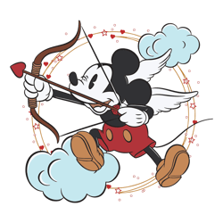 Mickey Cupid Disney Valentine SVG