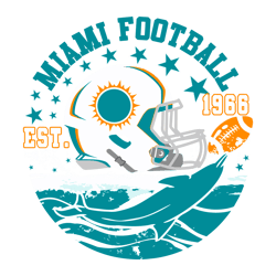 Miami Football Helmet Dolphin SVG Digital Download Untitled