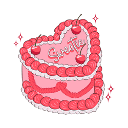 Valentine Sweetie Heart Cake SVG