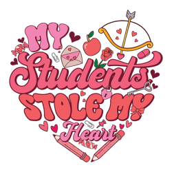 My Student Stole My Heart Valentine SVG