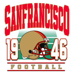 Retro San Francisco Football 1946 SVG