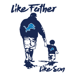 Like Father Like Son Detroit Lions SVG