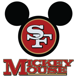 Mickey Mouse San Francisco 49ers SVG