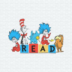 Dr Seuss Friends Read SVG