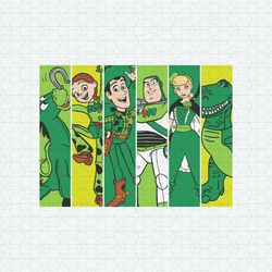 Toy Story Characters St Patrikc's Day SVG