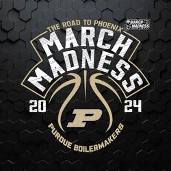 Purdue Mens Basketball The Road To Phoenix NCAA March Madness 2024 Svg