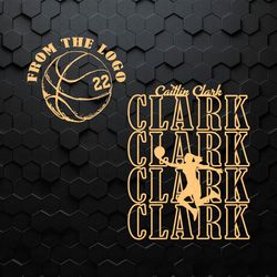 Caitlin Clark Basketball From The Logo 22 SVG