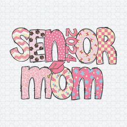 Retro Senior Mom 2024 Graduation Png