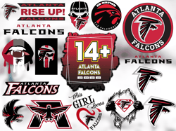 15 Files Atlanta Falcons Svg Bundle, Falcons Logo Svg, Falcons Girl Svg