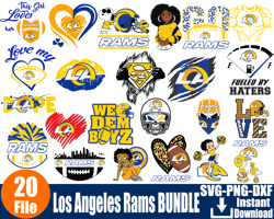 23 Files Los Angeles Rams Svg Bundle, Los Angeles Rams Logo Svg
